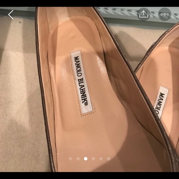 Auth. Manolo flats - Picture 3 of 6